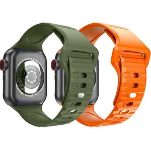 2 -pakowe zespoły sportowe kompatybilne z Apple Watch Ultra Band44mm 42 mm 40 mm dla sportowych pasków zastępczych silikon