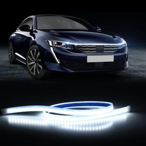 Luzes de capô de carro de led barra de corrida diurna DRL Guia de decoração de capa de motor automotivo Luz de ambiente2146705219b