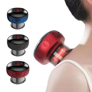 SMART Electric Vacuum Cupping Device Body Scraping Massager Uppvärmning Sugkoppenhet Fysisk trötthet Relief Beauty Health