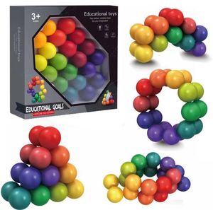 Новая кросс -головоломка универсальная декомпрессионная шарик 3D Новая декомпрессия Magic Ball Toy