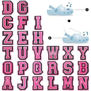 Schuhteile Zubehör Muster Charms Schuhe Hausschuhe Dekoration für Kreuz rosa Buchstaben Charm Clog Drop Lieferung Ot4Gt