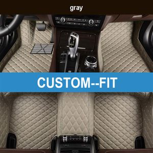 Veeleo Custom-Fit 6 Colors Leather Car Foot Floor Floor Floor for Audi S3 S5 S6 S7 S8 SQ5 مقاوم للماء مضاد للانزلاق 3D سجاد Carpets Liner257a