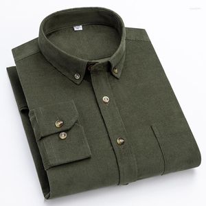 Camisas casuais masculinas de puro algodão de veludo cotelê de manga comprida clássico retrô resistente ao desgaste resistente a arranhões macacão social masculino