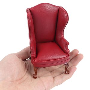 Tools Workshop 1 12 Dollhouse Mini Furniture Leather Soffa med Pedal Doll House Furniture Decor 230727