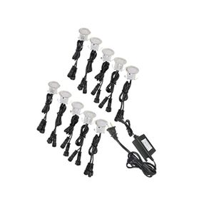 10PCS IP67 à prova d'água LED Deck Light Aço Inoxidável Escada Rebaixada Lâmpada Subterrânea Lâmpada LED Luz de Piso Refletor de Parede 12V B186I