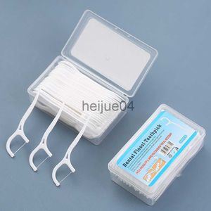 Dental Floss 50pcs Disposable Dental Flosser Teeth Stick Toothpicks Floss Pick Teeth Cleaning Care Tools x0728