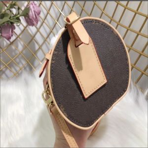 Designerväskor Kvinnor Boite Chapeau Luxurys axelväskor Boite Chapeau Souple Round Crossbody Purse Messenger Bags Handväskor Blommor tryckta plånböcker M44699 M43514