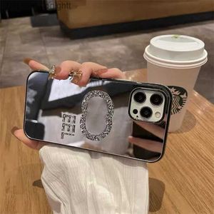 Cell Phone Cases Diamond Phone Cases Designer Phonecase For IPhone 13 Pro Max 14 12 11 Promax Xsmax Xr Gliter C Mobile Phone Case Glass Mirror Shell Cover Z230728