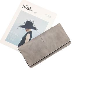 Nya långa kvinnors tunna, enkla, vintage långa, fashionabla och mångsidiga lilla plånbok