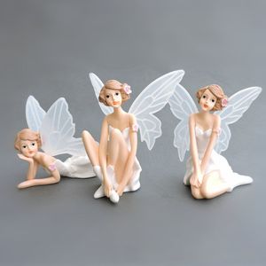 Outros artigos para festas de eventos Fadas encantadoras Fadas voadoras faça você mesmo em miniatura Anjo branco Enfeites de flores Decoração de casa Presentes de desenhos animados Decoração de bolo de carro 230727