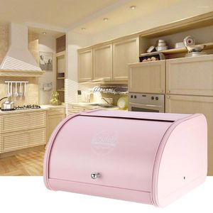 Plattor hållbart retro praktiskt kök förvaring bakverk dekorativ rull non base bröd lådkaka hem järn rostsäker (rosa)
