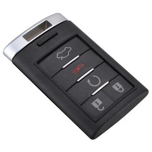 NOVO 5 Botões Sem Chip Remoto Chave Do Carro Estojo Entrada Flip Fob Capa para Cadillac Inserir Lâmina Sem Corte Nova Substituição da Chave do Carro Shell255r