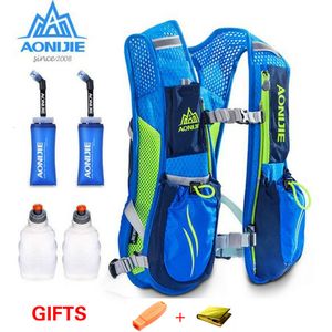 Outdoor Bags AONIJIE Running Marathon Hydration Nylon 5.5L Outdoor Running Bags Hiking Backpack Vest Marathon Cycling Backpack 230727