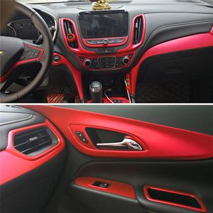 For Chevrolet Equinox Interior Central Control Panel Door Handle Carbon Fiber Stickers Decals Car styling Accessorie264T