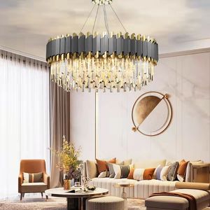 Creative Led Crystal Chandelier Pendant Lamps For Living Dining Room Modern Home Decor Kitchen Lamp Luxury Hanging Lighting New Cristal Lustre