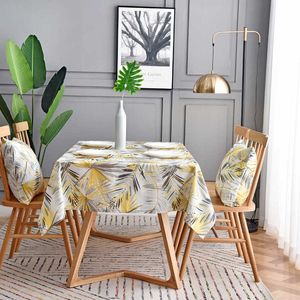 Table Cloth Plant Pattern Rectangular Tablecloth Party Wedding Decoration Home Strip Fabric Art Living Room Kitchen Tablecloth R230726