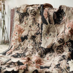 Fabric and Sewing Little Cat Jacquard Thick Spring Autumn Women's Clothes Making Sofa Home Textile 50cmx149cm 230727