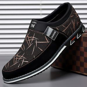 Sapatos de vestido clássico casual masculino couro deslizamento em mocassins para homens negócios mocassins escritório trabalho apartamentos tendência condução tamanho grande 230728