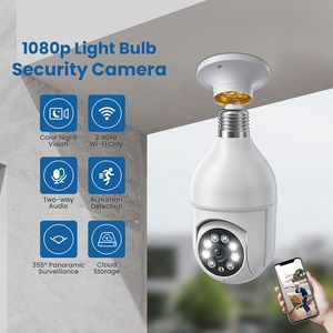 EKEN HT50 Light Bulb Camera IP Cameras E27 Light HD 1080P Night Vision Motion Detection Indoor Outdoor Network Security Monitor Camera