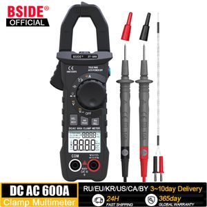 Mierniki zacisków Bside Digital Miernik DC AC 600A prąd PRAWDZIWY RMS AMMETER PLIERS SMART AUTO RANG 6000 Napięcie Multimetru Hz Ohm NCV Tester 230728