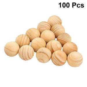 Storage Boxes 100 Pcs Wardrobe Ball Drawer Natural Cedar Wood Balls Bug Bamboo