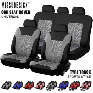 Universal Fashion Styling Full Set och 2 framsäten Bilstol täcker Protector Auto Interiör Tillbehör Automobile2504