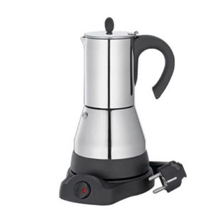 6 Kahve Bardakları Coffeware Setleri Elektrikli Geyser Moka Maker Kahve Makinesi Espresso Pot Expresso Percolator Paslanmaz Çelik Ocak 298J