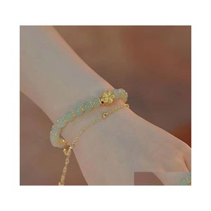 Outros acessórios de moda Cinnabar Purple Gold Sand Bracelet Lucky Elephant Hand String Jóias de alta qualidade Dragon Boat Festival Gift Otr4I