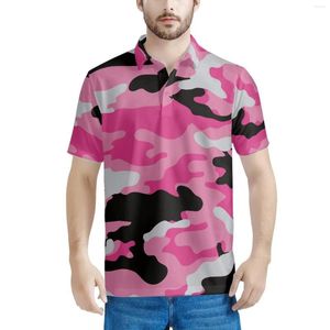 Herrpolos flera val kamouflagemönster semester casual polo skjorta långärmad topp harajuku män streetwear mode s-5xl