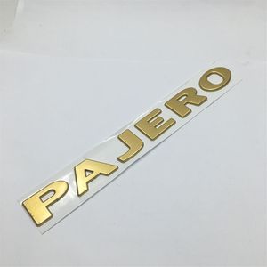 1 Pcs 3D PAJERO ABS Car Emblem Badge Body Side Logo Car Stickers Decal For Mitsubishi274a