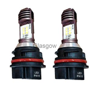 Motorcycle Lighting 2 PCS For Honda DIO Z4 AF3654555657616263 HeadLight Motorcycle Led White Headlight Bulb Led Light PH11 Scooter x0728