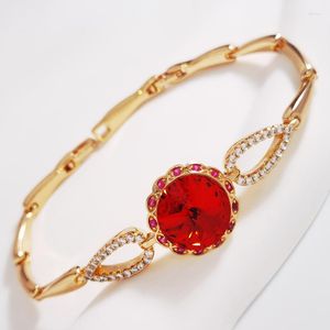 CHARM BRACELETS AVUSTRIA KADIN KRİSTALLERİ KIZLAR İÇİN KIZLAR İÇİN EN ÜZERİNE Yuvarlak Tasarımcı El Sevgililer Günü Takı Hediyeleri