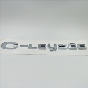 For Citroen C-Elysee Car Styling Sticker Emblem Badge rear Trunk Logo Label Decals211L