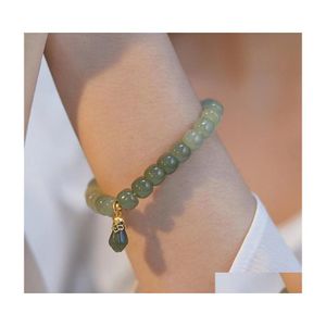 Andra modetillbehör Hetian Yu Tip Armband för kvinnor Small Design High Grade Temperament Forest Series Pure Handmade Goddess F OTCTV