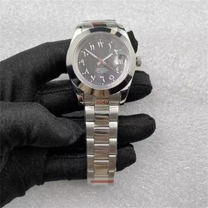 Zegarek na ręce cyfr arabskich Wybierz ruch NH35 Sapphire Glass zegar na rękę 41 mm mechaniczne zegarek ze zegarem ze stali nierdzewnej zegarek dla mężczyzn 230727