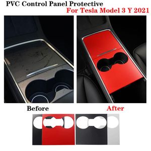 Для Tesla Model 3 Y 2021 Hard PVC Central Control Panel Panet Patch Central 2pcs259d