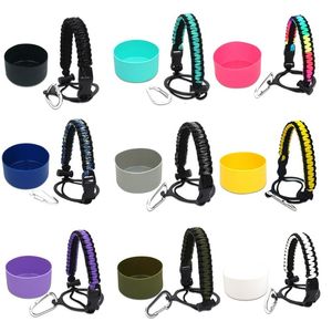 Tumblers Sugaw Tumbler Water Bottle Straps Tillbehör Silikonkopp Basen Hållbara halmkoppar Rope Anti Slip Bottles Handle Ropes 230727