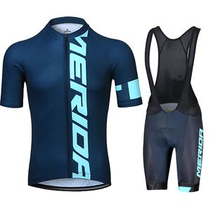 Set di maglie da ciclismo Bavaglino da ciclismo Uomo Abbigliamento estivo Merida Giacca da uomo Uomo Mtb Jersey Pro Team Bike Uniforme maschile Tricuta Abbigliamento Pantaloni da bicicletta 230727