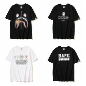 A Bathing Ape Shirt Summer New Short Sleeved Men Women's Casual Loose Fitting Round Neck Bathing Ape T-Shirts Black