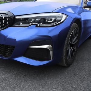 Stainless Steel Front Fog Lamp Eyebrow Frame Decoration Stickers Trim For BMW 3 Series G20 G28 2020 Car Styling Modified232j