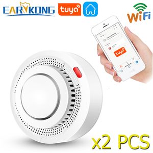 Other Alarm Accessories Tuya WiFi Smoke Fire Protection Detector Smokehouse Combination Home Security System Firefighters 230727