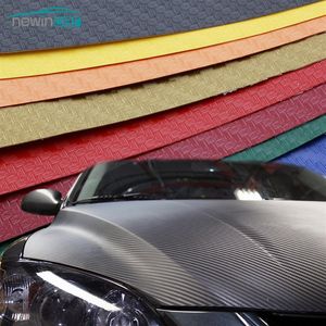 Car Styling Car Sticker 200X50cm 3D 4D Carbon Fiber Vinyl Film 3M Waterproof DIY Wrap With Retail packaging Motorcycle321i