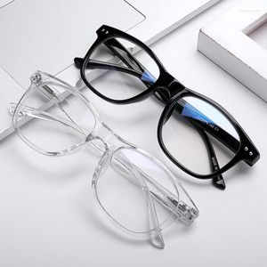 Solglasögon Blue Light Blocking Glasses Men Computer Gaming Goggles Anti Rays Vintage Square Optical Geryeglasses Frame Eyewear