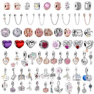 925 Silver Fit Pandora Charm New 2023 Love Girl and Boy Fashion Charms Set Pendant DIY Fine Beads Jewelry, A Special Gift for Women