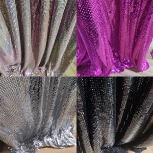 Fabric and Sewing 45 30CM Bling Metallic Cloth Sequin Sequined DIY Chainmail Dress Home Decoration Curtain 230727