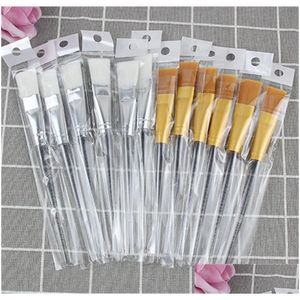 Andra hälsoskönhetsartiklar Ansiktsmask Brush Kit Makeup Borstar Ansiktsmasker Applicator Cosmetics Home DIY Tools Clear Hand Dhopi