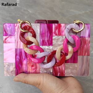 Evening Bags Factory Trendy Handbag Brand Women Summer Small Mini Rose Red Plaid Luxury Party Evening Bags Cute Wedding Box Clutch Purse 230727