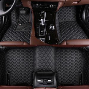 made car floor mats for Kia Sorento Sportage Optima K5 Forte Cerato K2 K4 K3 Cadenza leather carpet liners Non-slip Car Liner2907