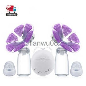 Breastpumps Real Bubee Singledouble Electric Breast Pump With Milk Bottle Infant Usb Bpa Free Powerful Breast Pumps Baby Breast Feeding x0726