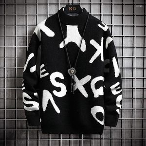 Men's Sweaters Winter Turtleneck Sweater Men Casmere Pullover Fasion Knit Loose Mens Arajuku Streetwear Soft Warm Pull Omme